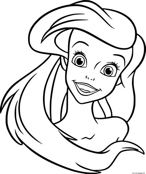 ariel coloring pages|easy ariel coloring pages.